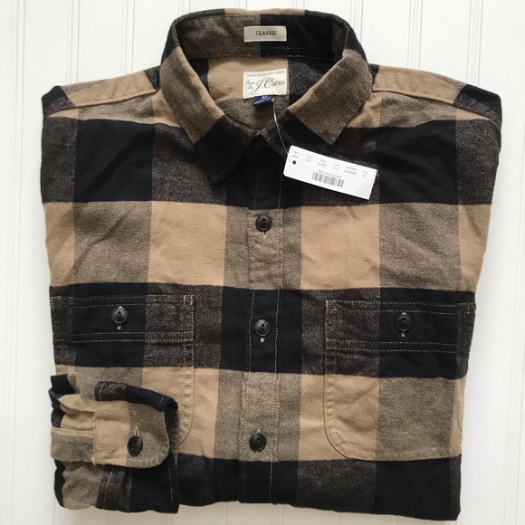 J. Crew Other - J. CREW Long Sleeve Button Down Flannel Shirt!   M